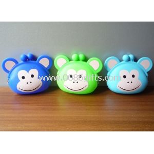 Round Monkey Silicone Coin Purse