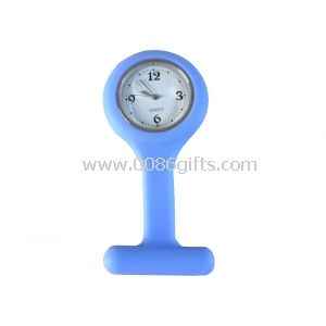 Movimento al quarzo preciso resistente all"acqua blu infermiera in gomma Silicone Fob Watch