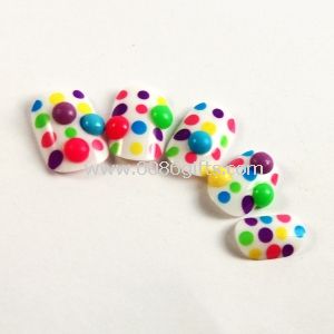 Beautiful Diamond Fake Nails french manicure
