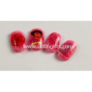 Kids Cartoon Fake Nails Scented cute art nails For Girls finger