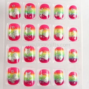Neon Kids Fake Nails