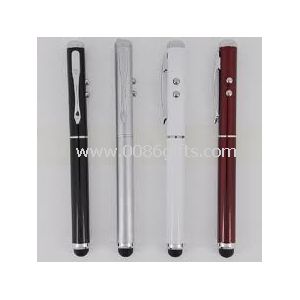 3 en 1 silicium Tip Touch écran stylet pour Iphone avec Laser et lumière LED fonction