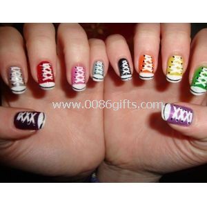 Falsificación de arte uñas hermosas uñas colorida