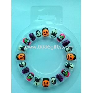 Camouflage plastic 3D fake nails