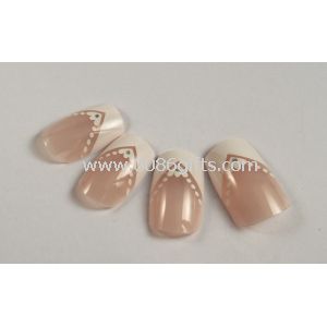 Decorado uñas postizas manicura francesa