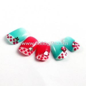 Falso 3D dimonds acrílico uñas uñas artificiales belleza