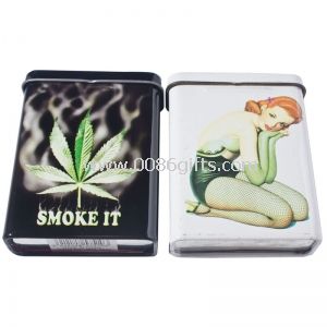 Envase metálico de la lata de tabaco