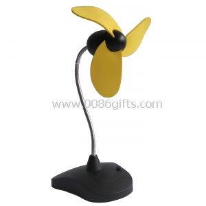 USB mini ventilateur de bureau avec cou flexible métallique