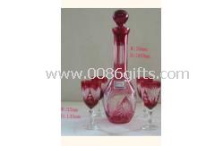 Malerei kurzen Stiel Wein Glas Sets