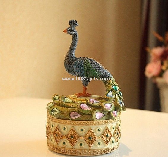Der Pfau Schmuck Box Schmuck-box