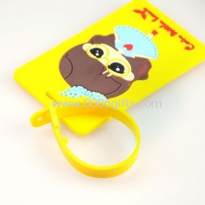 Fashion 3D soft pvc bag tag