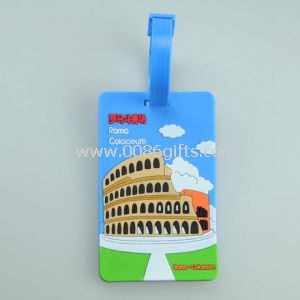 Identificador de maletas de diseño promocional plástico de dibujos animados