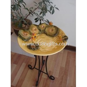 garden resin / ceramic outdoor bird baths for ornaments