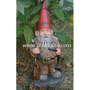 Promotional resin garden gnome