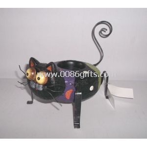 Winzige Polyresin schwarze Katzen Garten Tier Statuen