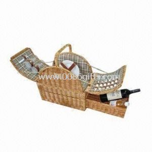 Cesta de Picnic hecha a mano del sauce