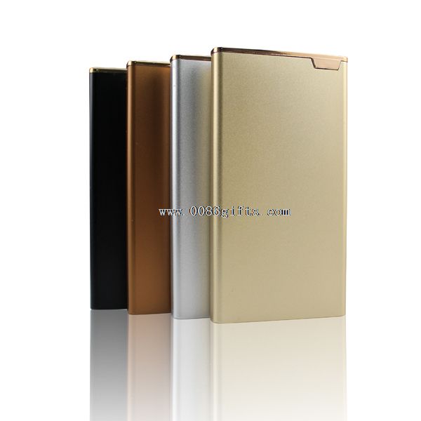carregador portátil móvel 2600mAh cartão de crédito estilo