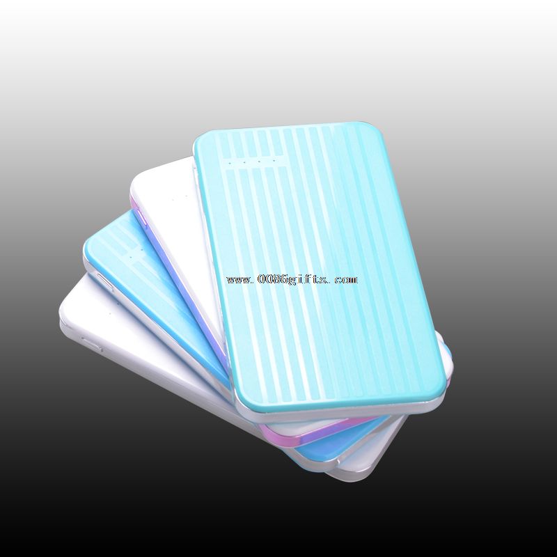 4000mAh bateria carregador Slim couro forma Rohs banco de potência