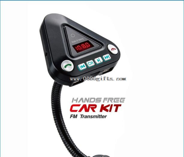 Bil mp3-spelare fm transmitter med dubbla USB-portar