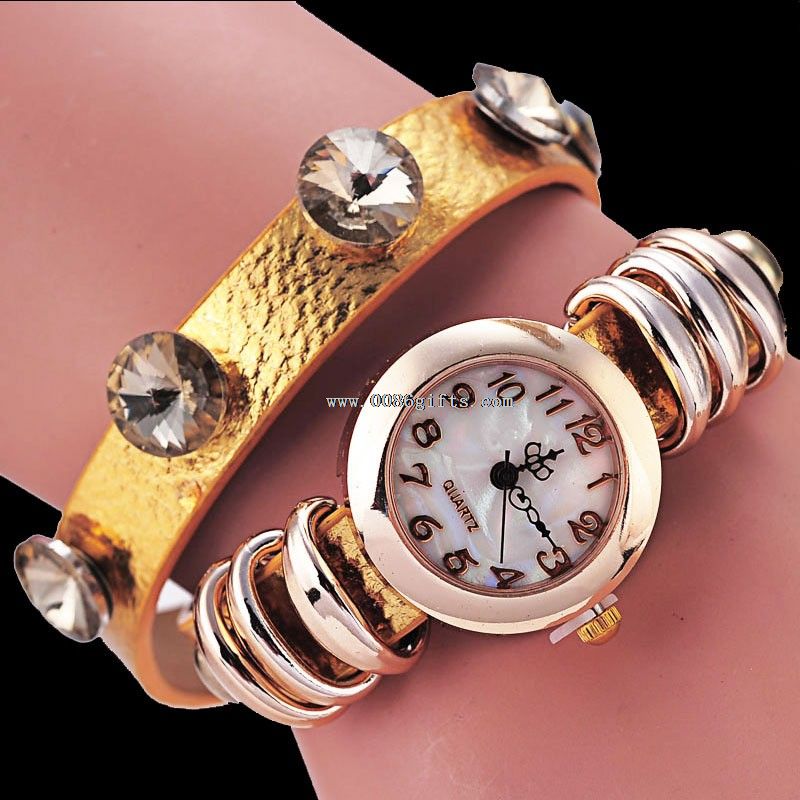 Leather watch