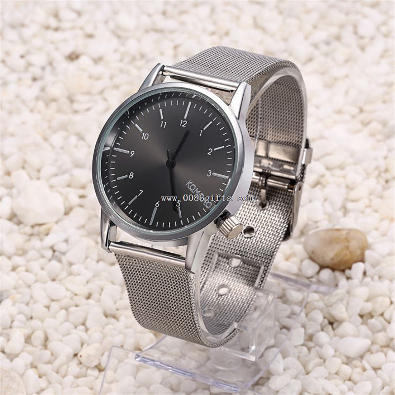 alloy case watch with stainless steel band