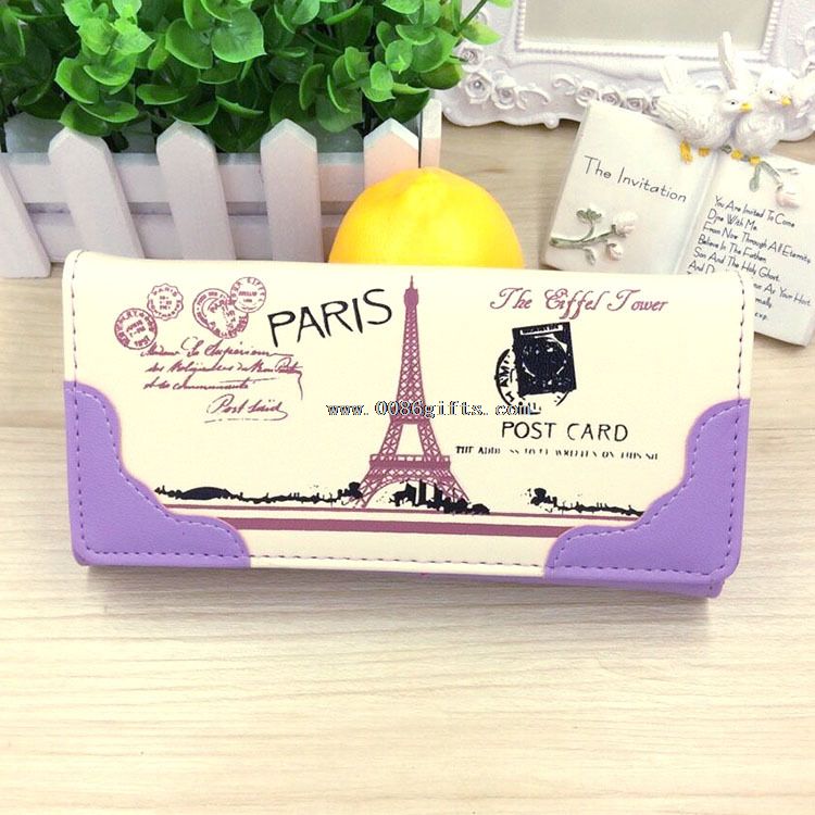 Portefeuille femme d’impression de la Tour Eiffel