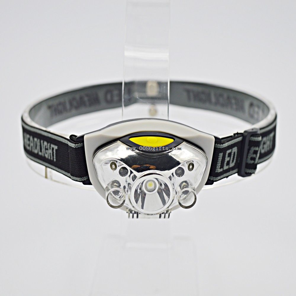5 led linterna frontal de coche pequeño ABS con 3 * pilas aaa