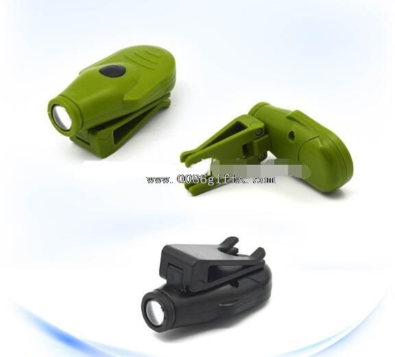 linterna con clip para gorro