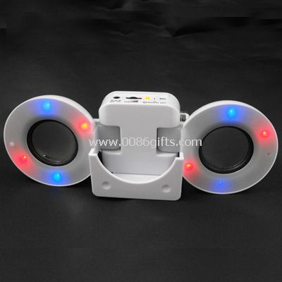 Altavoz plegable con luz de LED color