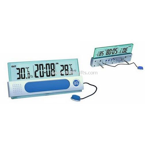 INOMHUS & UTOMHUS TERMOMETER LCD KLOCKA