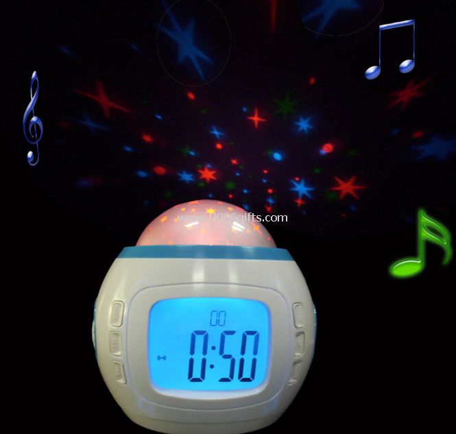 Reloj de música cielo estrellado