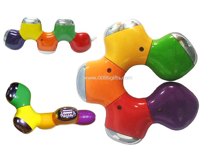 flor de color cinco HUB USB