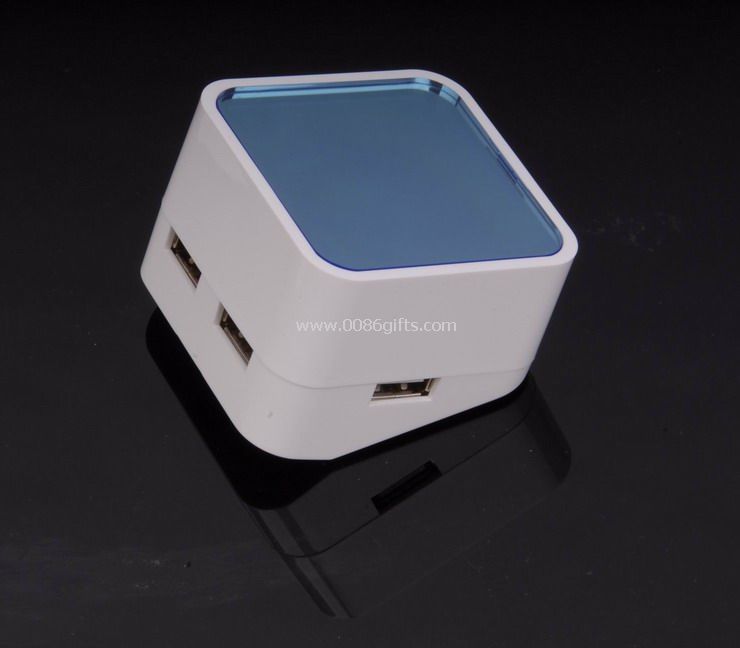Specchio con luce effetto 4 porte USB 2.0 hub