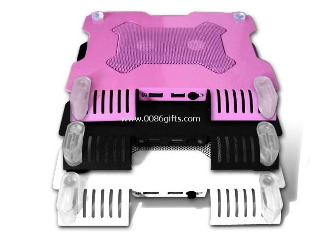 Kunststoff 2 Lüfter Laptop cooling pad