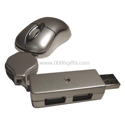 Optical mouse with HUB