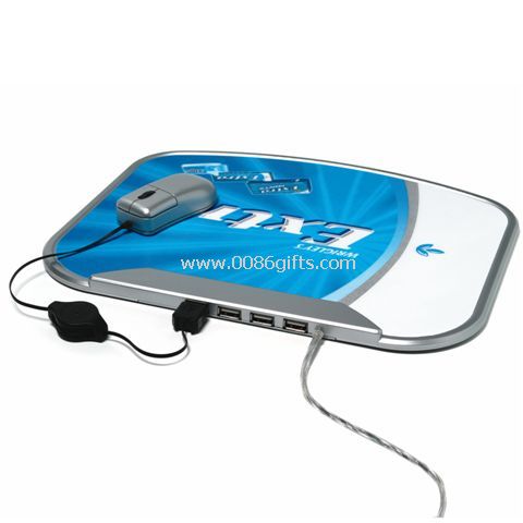 Mouse pad de hub USB