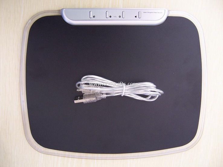 Tapete para rato USB com 4 teclas de atalho