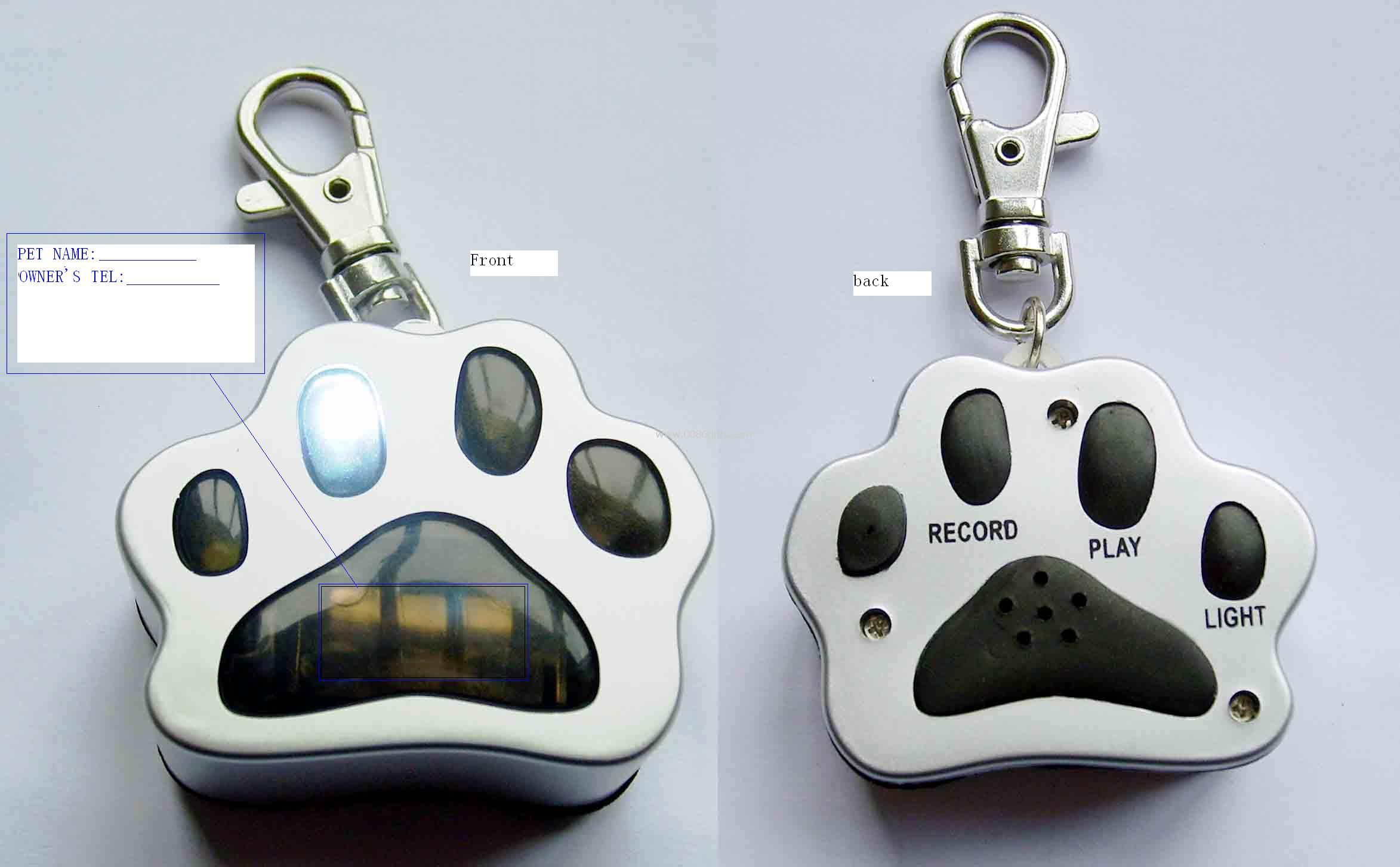 luce di ID del cane