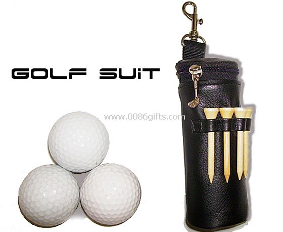 Juego de golf de cuero