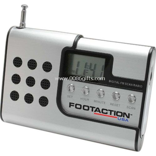 Rádio-relógio FM Scanner