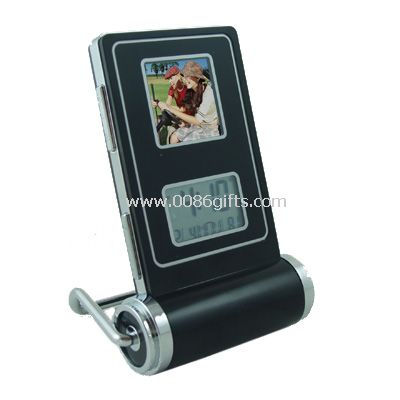 1,5 pollici cornice digitale con LCD sveglia termometro & calendario