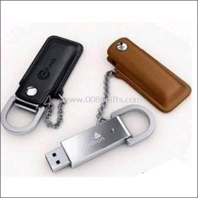 Leather usb flash memory