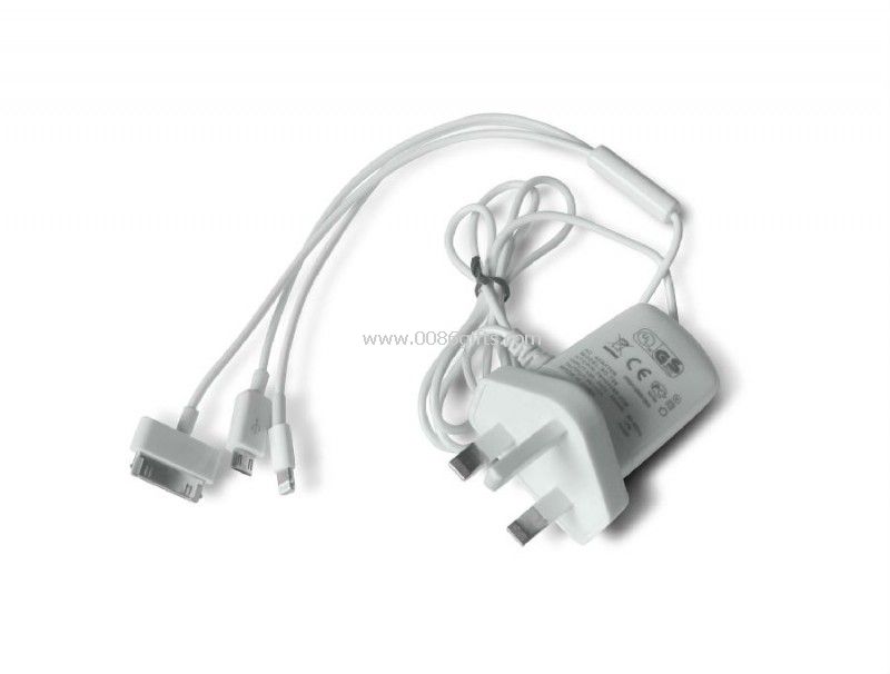 Chargeur maison UK pour iphone4, mobiles de 5 et micro usb
