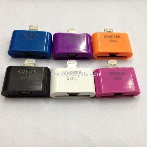 2 en 1 adaptateur pour iphone, ipad et téléphone mobile