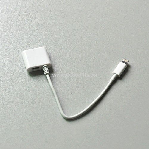 2 en 1 adaptateur avec câble pour téléphone mobile