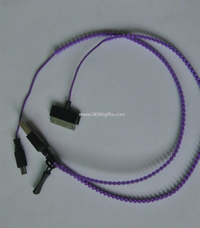 colorful zipper usb data cable