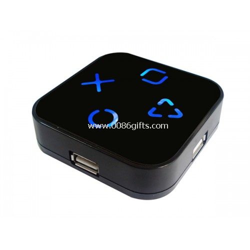 Specchio Design Logo luce 4 Port Usb Hub