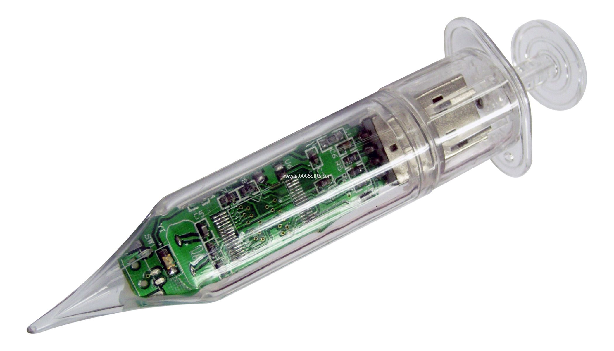 Doktor dárky stříkačku tvar usb flash disk s upraveným logem tisknout