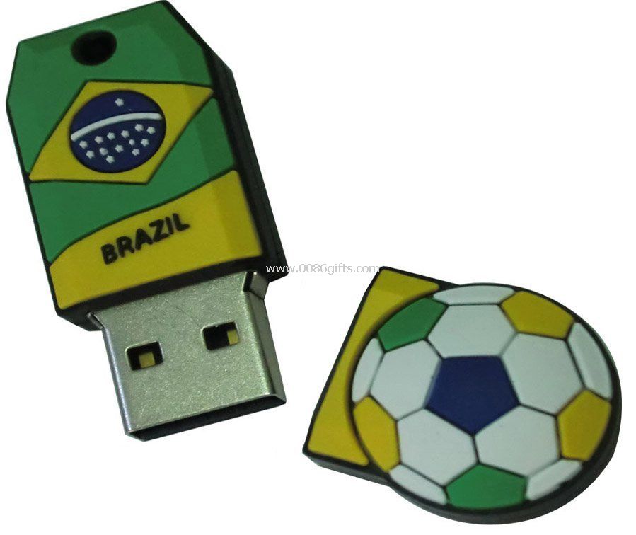 Impulsión del flash del usb del balompié