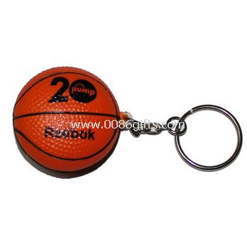 Bola de la tensión de baloncesto forma con llavero